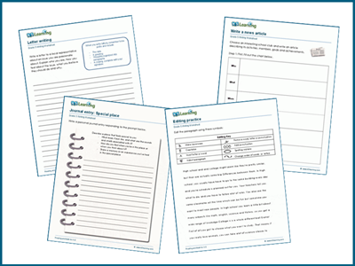 Practical writing worksheets for grade 5