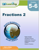 Fractions Workbook for Grades 5-6