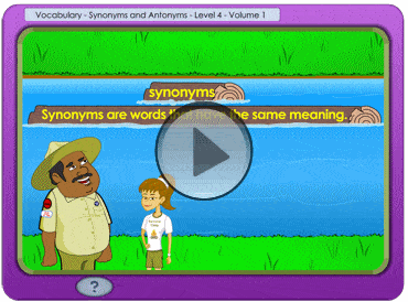 Grade 4: vocabulary. Help Franklin the Frog cross the river by clicking on antonyms and synomyns. Grade 4: vocabulary. Help Franklin the Frog cross the river by clicking on antonyms and synomyns.