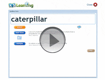 Demo:  K5 Spelling