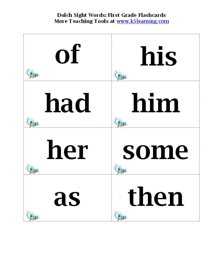 Dolch sight words