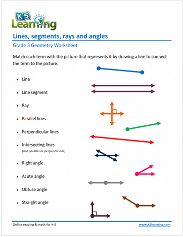 Grade 3 geometry worksheet