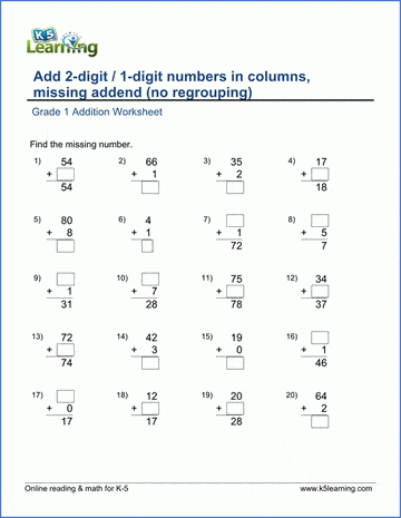 Free Math Worksheets - Printable & Organized by Grade | K5 Learning