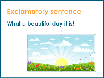 Exclamatory sentences
