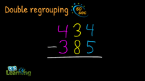 Subtraction with Two Regroupings Math Video