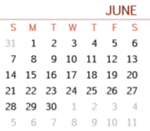 Calendar example
