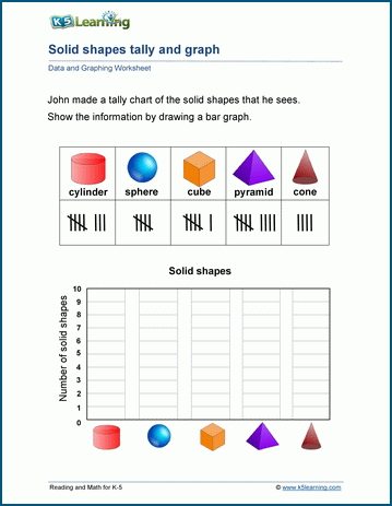 Graphing tally counts worksheet