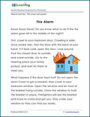Grade 2 Children's Story - Fire Alarm