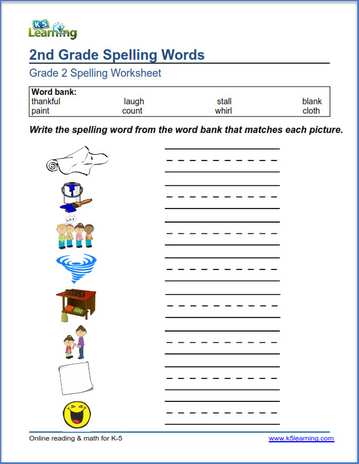 Second Grade Spelling Worksheets | K5 Learning