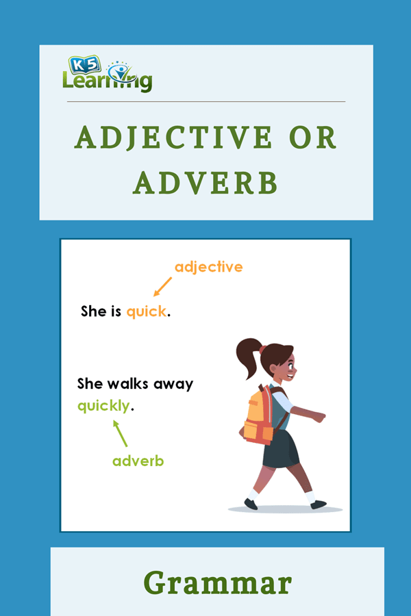 Adjective And Adverb Explanation Worksheet