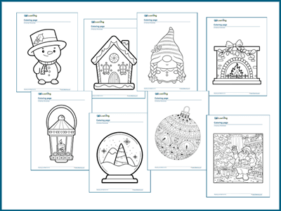 Christmas coloring pages