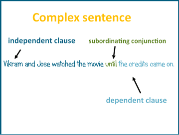 Complex sentence structure