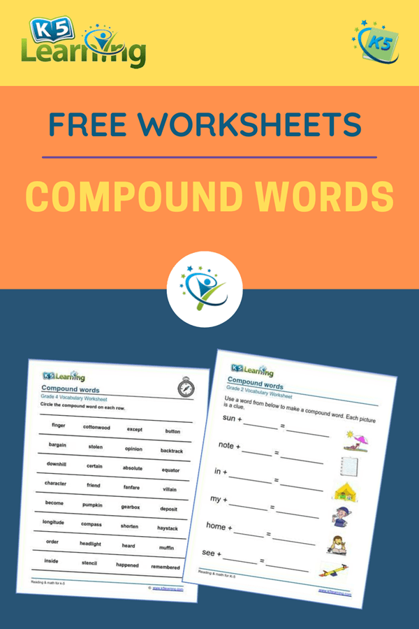 Compound words k5 learning