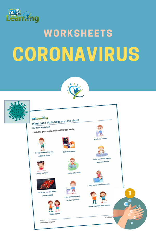 Coronavirus worksheets for kids | K5 Learning