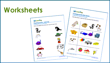 Use worksheets to teach phonics