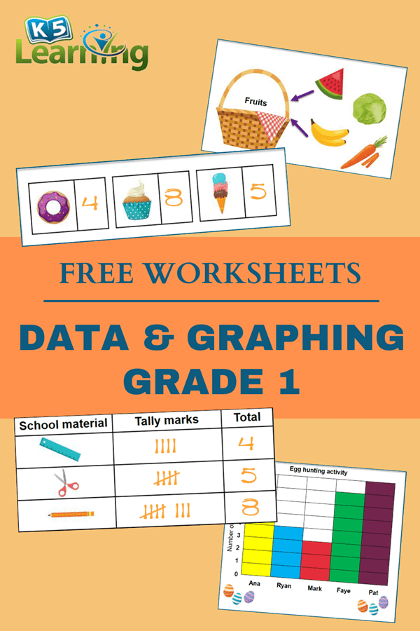Graphing and data worksheets for grade 1 | K5 Learning