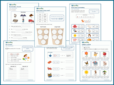 Grade 1 phonics worksheets