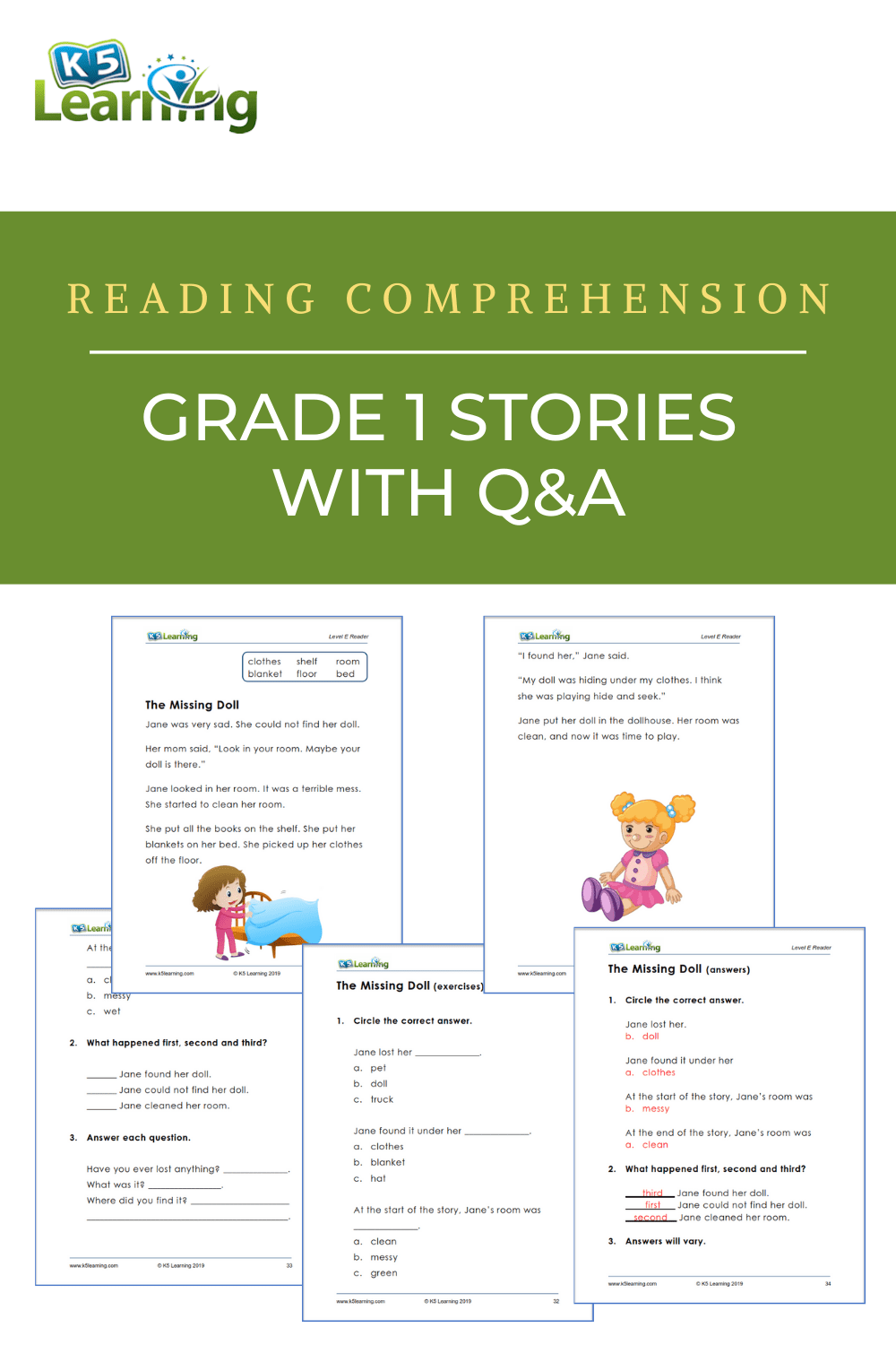 K5 Learning publishes new reading comprehension workbooks for grade 1 ...