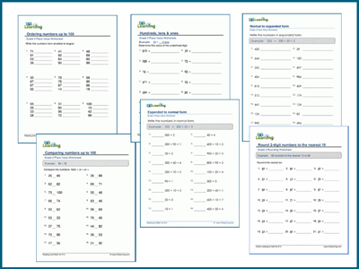 Grade 2 place value worksheets