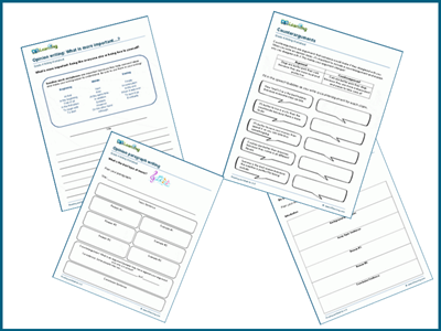 Opinion writing worksheets for grade 4