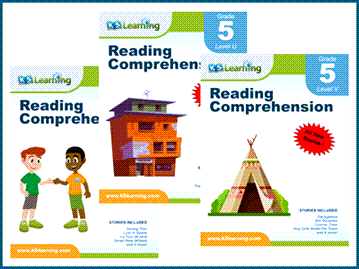 Grade 5 reading comprehension workbooks