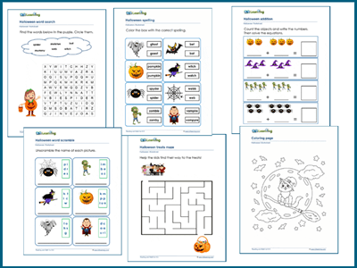 Halloween Worksheets and Learning Activities for Kids