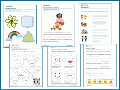 Social and emotional worksheets