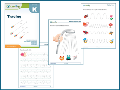 Tracing workbook for preschool and kindergarten students