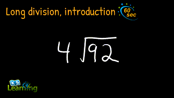 Introduction to long division video