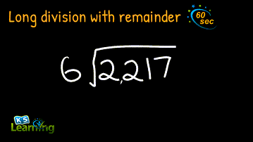 Long division with remainder video