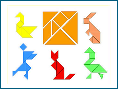 Math tangrams