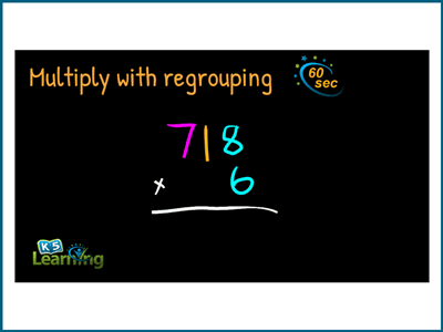 How to multiply with regrouping
