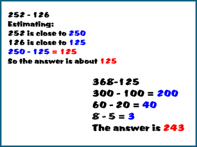 Mental math tricks - subtraction