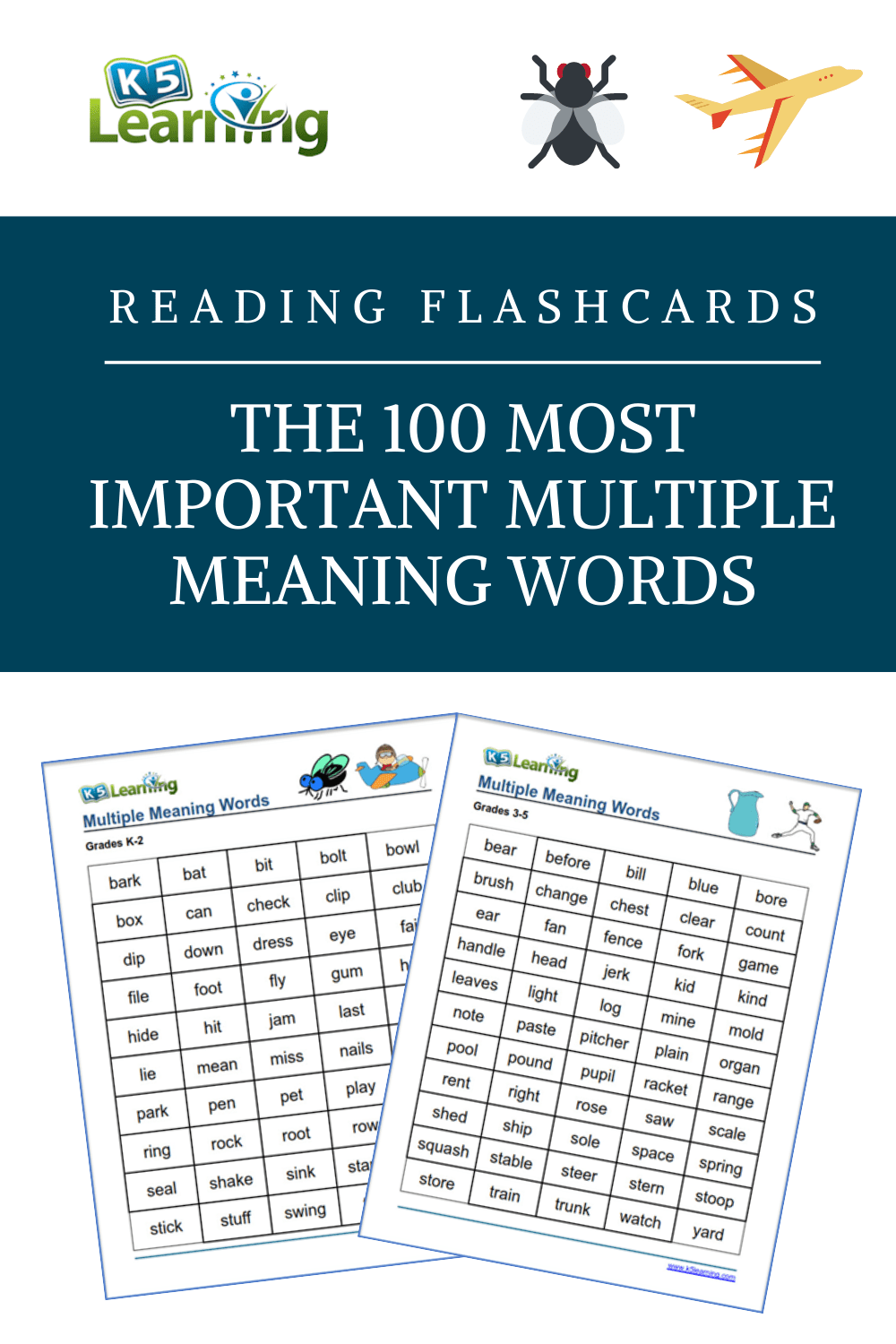 The 100 Most Important Multiple Meaning Words Kids Need to Know | K5