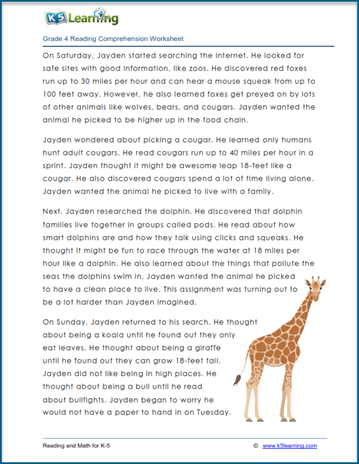 New Short Stories For Grade 4 Students K5 Learning
