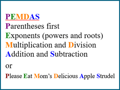 Order of operations