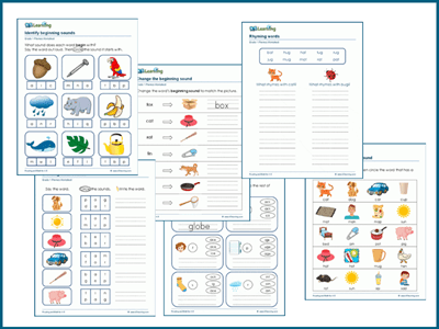 Phonemic awareness worksheets