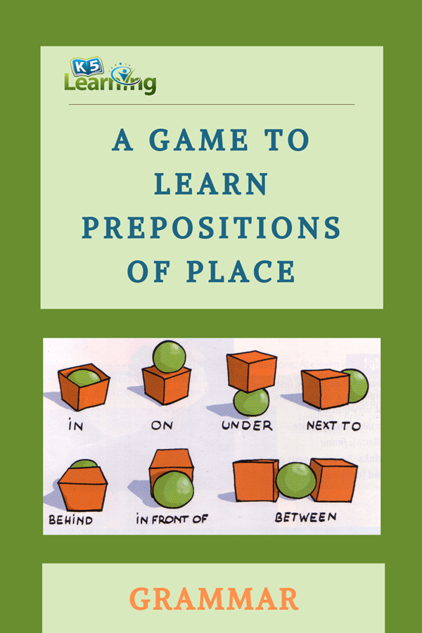 Playing with Prepositions of Place | K5 Learning