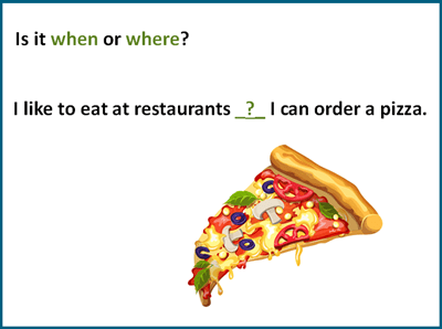 Relative adverbs
