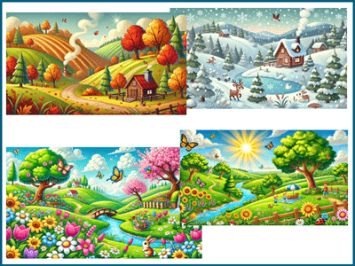 Seasonal Word Lists for Elementary School Students