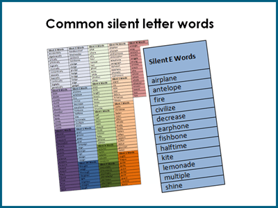 Common silent letter words