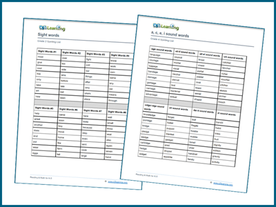 Spelling lists