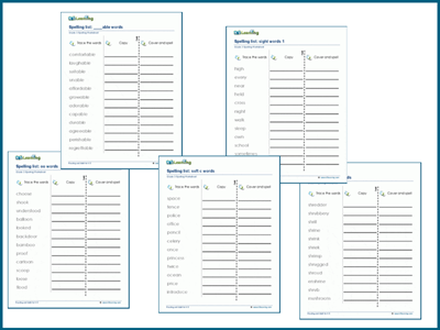 Grade 3 spelling practice