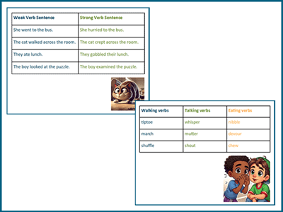 Strong Verbs Versus Weak Verbs