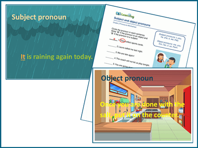 Subject and object pronouns