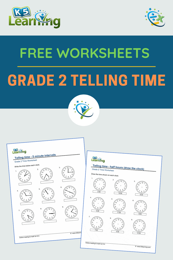 Worksheets For Grade 2 On Time FREE Colorful Printable TellingTime