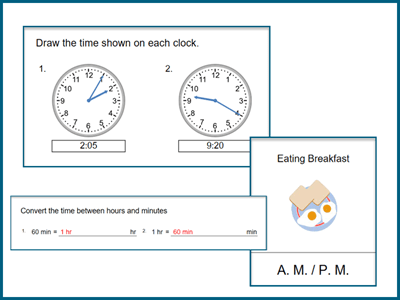 Telling time worksheets