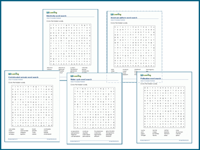 Grade 4 word search puzzles