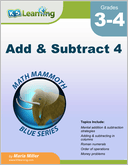 Addition & Subtraction Workbook for Grades 3-4