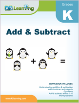 Featured Workbook - Add and Subtract for Kindergarten.